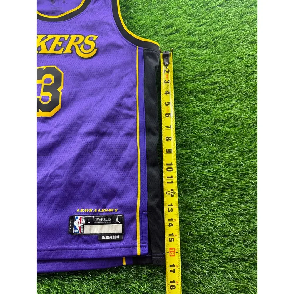 Nike Jordan Anthony Davis Lakers Statement Jersey Purple Size L 48 #3 Casual